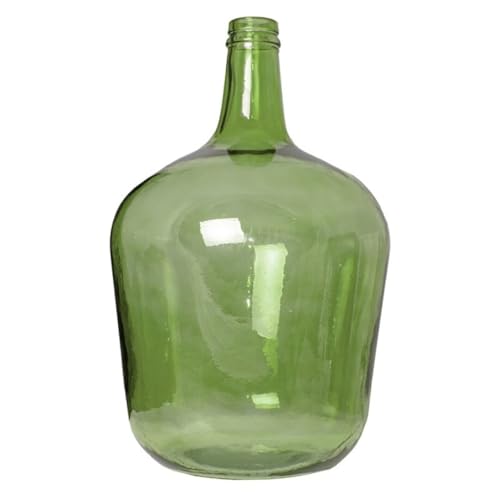 Cosecha Privada Cok Garrafa Vidrio Transparente - Damajuna - Estilo Apple Botijo transparente de colores. (Verde, 2 L)