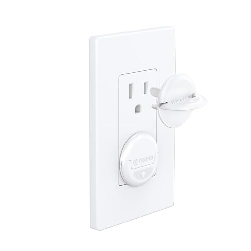 Image of TROND Outlet Covers Baby Proofing, 32 Pack, 3 Prong Plug Covers with Hidden Pull Handle, for Child Safety, Pet Proofing, Dust Proofing, White
