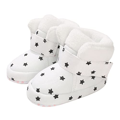 Baby Ankle Shoes Children Baby Boots Boys Girls Cotton Shoes High Top Cotton Wool Warm Flat Non Slip Hook Loop