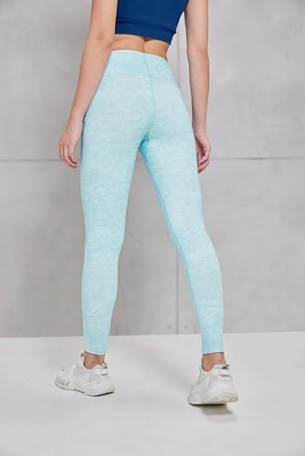 Image of TECHNOSPORT Womens Skinny Fit Activewear Tights for Running, Gym, Sports and Regular Use, Antimicrobial and Printed