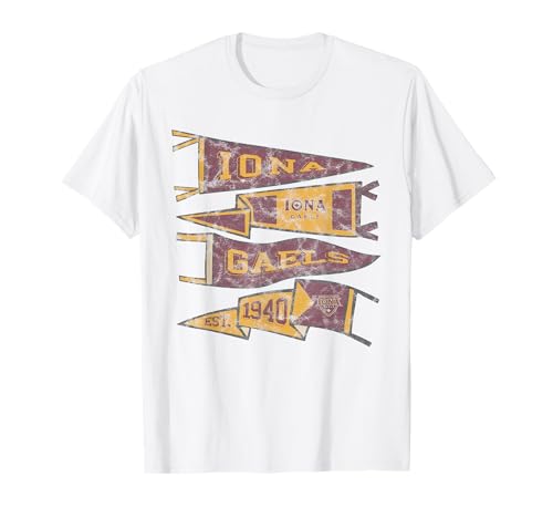Iona University Gaels Distressed Pennants T-Shirt