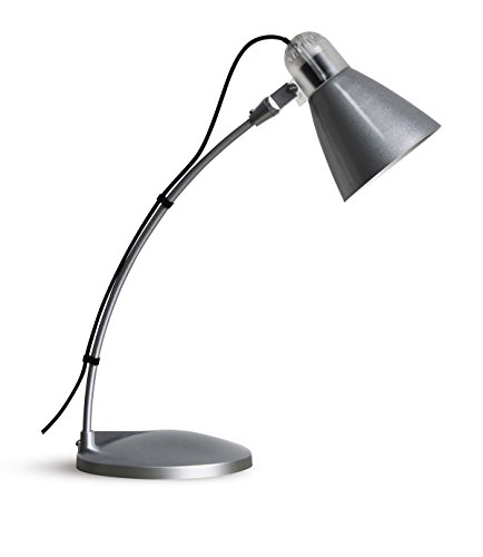 Preisvergleich Produktbild Maul Nachttischlampe, Tischleuchte, inklusiv Leuchtmittel, warmweißes Licht, flora, silber 8230895