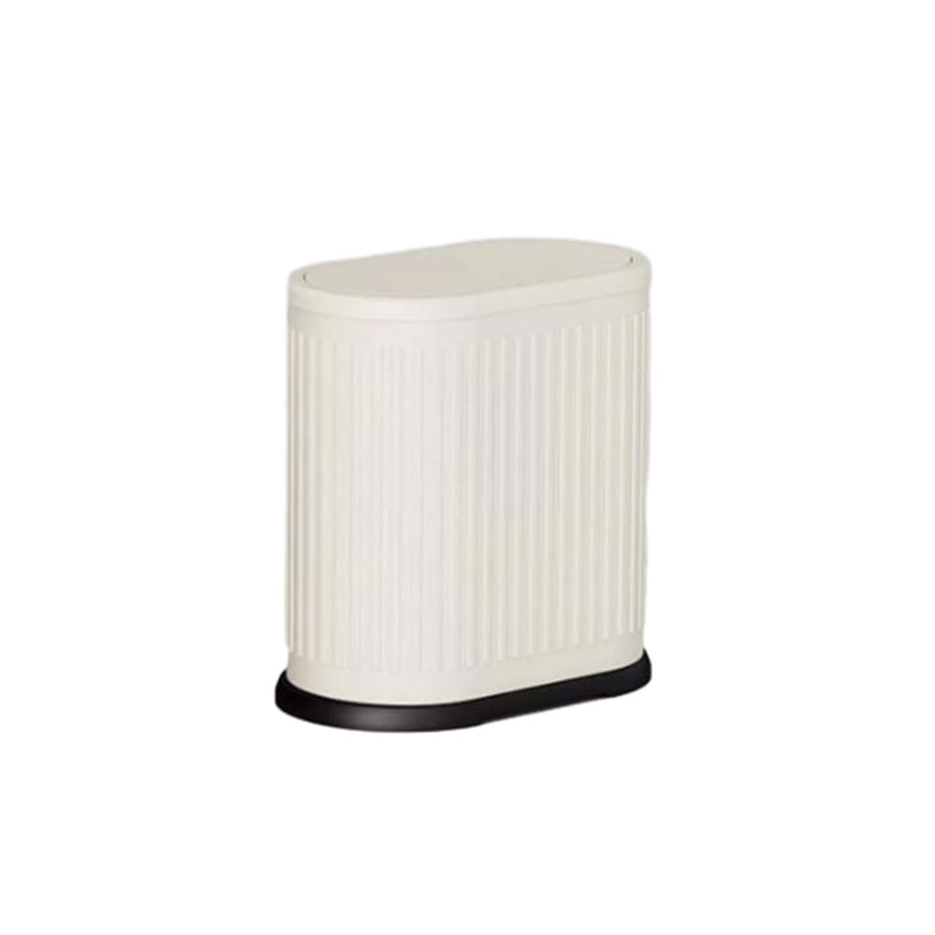 Sdydsge White Bin， Home Large-Capacity Kitchen Trash Can Stainless Steel Garbage Container Bin Simple Wastebasket With Cover/Grey/9.0L/2.4Gal