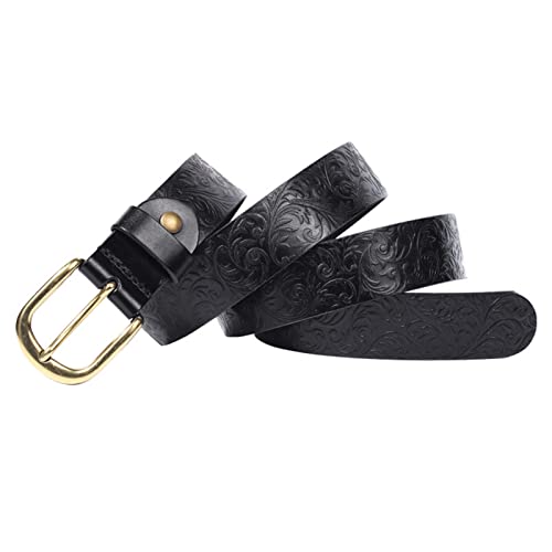Ceintures en cuir véritable gaufré pour maintenir vos pantalons avec confort et style