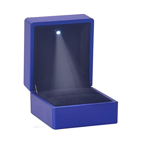 Boîte à bijoux avec lumière LED, boîte à bijoux pour collier, pendentif Cover