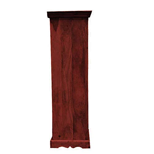 Image of APRODZ Mojo Sheesham Wood Two Door Wardrobe (Sheesham Wood - Walnut)