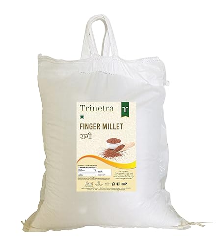Image of Trinetra Ragi Sabut (Finger Millet Grain) | Calcium-Rich Healthy Millet for Everyday Use |10 kg