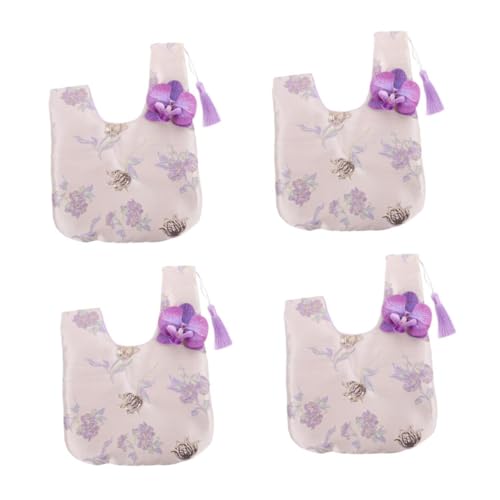 Sac poignet brocart doré Healvian pour ranger vos bijoux et petits accessoires