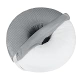 Almohada para los oídos, cojín de alivio para dormir de lado, almohada transpirable para dormir de lado cómodo, cojín portátil para el hogar, oficina, avión, tren, camping, viajes al aire libre y