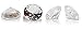 Produktbild 30 Deko-Diamanten Größe: 30mm Weiß Transparent