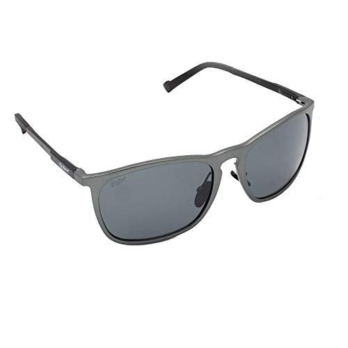 VIRTUE V-Wave Polarized Sunglasses - Black with Smoke Lens