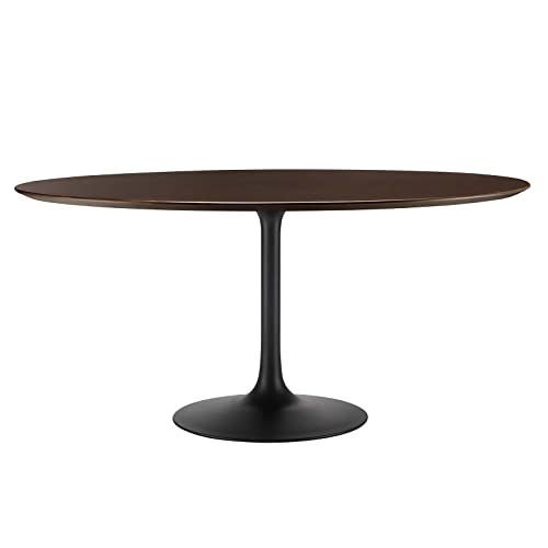 Image of Modway Lippa Dining Table, 60 inch, Black Cherry Walnut