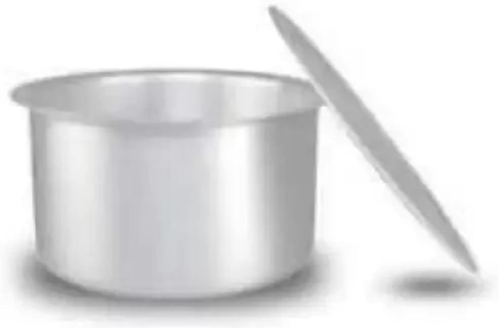 Aluminium Patila/Bhagona/Tapeli With Lid (Silver, 5 Litermatte Polished)
