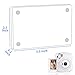 AITEE Acrylic Fridge Magnetic Frame,Double Sided Refrigerator Magnet Picture Frame, Fridge Photo Frame Clear Display Frameless Home Decor for Fujifilm Instax Mini, 2.36 x 3.54 Inch,Pack of 10