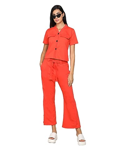 Image of CHKOKKO Women Jogging Suit Casual Summer Track Suit Co-Ord Set
