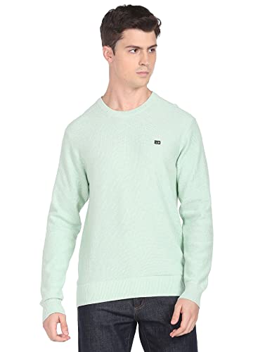 Image of Arrow Men's Cotton Modern Round Neck Sweater
