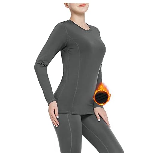 Women Thermal Underwear Set Sport Base Layers Winter Warm Long Johns Cold Weather Gear Compression Suits for Skiing Running
