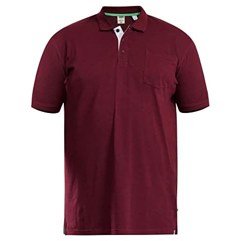 D555 Maroon Regular Fit Polo T-Shirt Cover