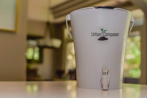 Exaco Trading Co. UCsmall B-K Urban Composter & Accelerator Spray Kit, 2.1 Gallon, Black