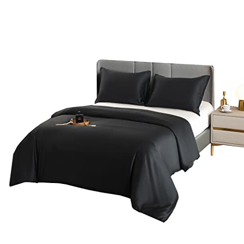 Aulaire 60s 100% Bamboo Lyocell Fabric Bedding in Woodland Grey (Duvet Cover, King)