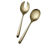 Towle Living 24k Gold Plated Wave 2 Piece Serving Set, Stainless Steel