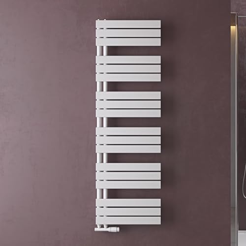 doporro Heizkörper Bad Handtuchheizkörper 159x50cm Badezimmer Badheizkörper Badheizung Handtuchtrockner Handtuchwärmer Seitenanschluss Weiß