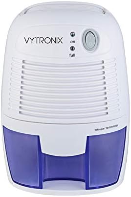 VYTRONIX 500ml Compact and Portable Mini Air Dehumidifier for Damp, Mould, Moisture in Home, Kitchen, Bedroom, Caravan, Office, Garage, Bathroom, Basement