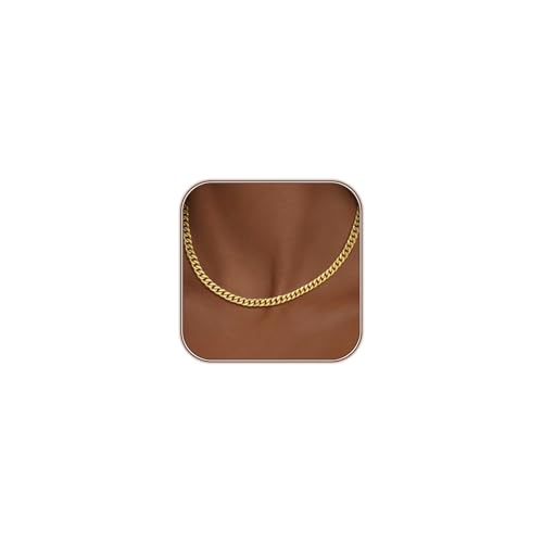 Airmb Gold Necklace for Women 14k Plated Tendy Chunky Gold Necklace Cuban Link Choker Hypoallergenic Fashion Chunky Statement Jewelry Gifts for Women
