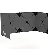 Outsunny Brise-vue pliable pour camping, jardin, plage, terrasse, 480 x 120 cm, gris foncé