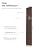 Mollywell Wood Panels for Wall, Time-Saving Installation, Versatile Wood Slat Wall Decor, Enhanced Acoustic & Sound Proof Fluted Design for Home & Office, 2 Pcs Teak, 94.5x12.5 Inch
