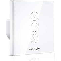 Accesorios Persianas Amazon ?LED Controlable?Alexa Interruptor Persiana, Maxcio Interruptor Wifi Compatible con Alexa y Google Home, Control de APP y Función de Temporizador, para Motor Persiana, Motor Tubular