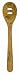 Talisman Designs Get Real Solid Beechwood Slotted Spoon, 12-Inch, Woodland Design