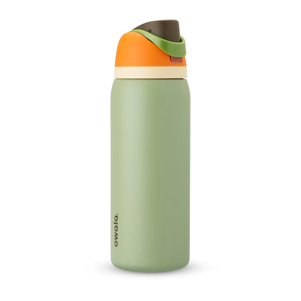 Owala FreeSip - Stainless Steel - 32-oz. - Orange/Green (Camo Cool)(Amazon)