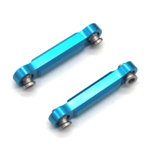 Rc Special Connecting Rod for MJX 14301 14302 14303 1/14 Metal Steering Rod RC 4WD Remote Control Car Tracked Vehicles Parts and Accessories Upgrades Replacement Use(Blue)