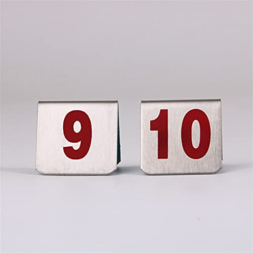 Numeración de mesas en acero inoxidable contra el viento 7