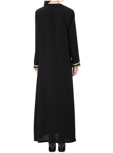 WSPLYSPJY Embroidered Abaya Muslim Dresses for Women Maxi Long Sleeve Prayer Clothes Middle Eastern Kaftans3
