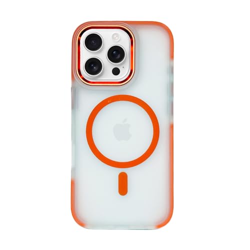 Velanera iPhone 16 Pro �p �P�[�X MageSafe�Ή� �ČRMIL�K�i �}�O�l�b�g���� �w��h�~ �ϏՌ� ����~�� �}�b�g ���C�����X�[�d�Ή� ���ϖh�~ ������ ���΂݂Ȃ� �ϋv�� �A�C�t�H�� 16 Pro �J�o�[ �I�����W