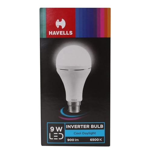 Havells LED 9W INVERTER BULB (Cool White 6500K, B22) with 3 Dimmable mode option (B0CV9YNJX9) Amazon Price History, Amazon Price Tracker