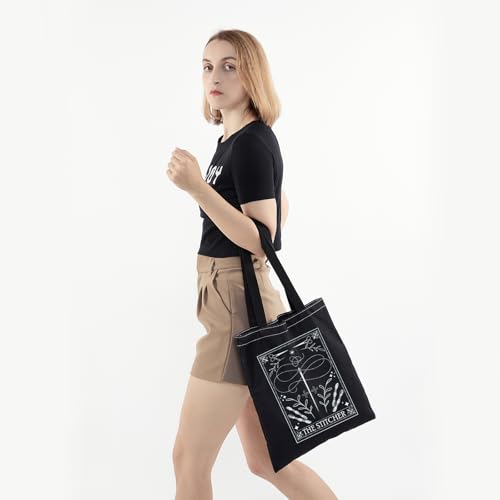 Bolso Tote con punto de cruz divertido PWHAOO miniatura 2
