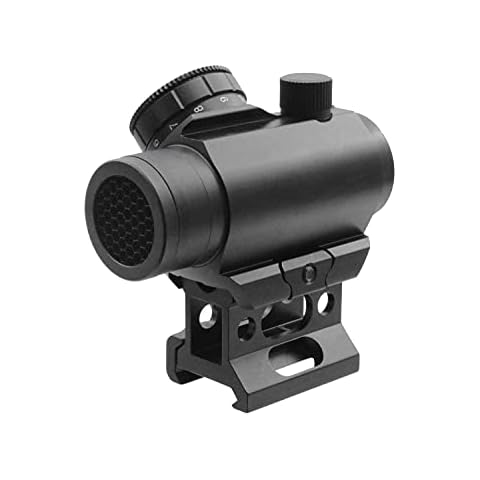 BEGADI Airsoft M1 Red Dot Sight aus Aluminium inkl. Low + High Mount & Killflash Cover