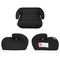 babyGO Sitzerhöhung Booster nach neuer I-Size Norm - Kindersitzerhöhung - Kindersitz/Autositz für Kinder (125-150 cm) Schwarz – Ansicht 2
