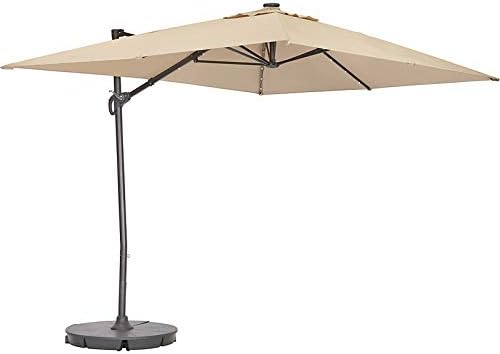 Garden Winds Rectangular Solar Umbrella Replacement Canopy Top Cover