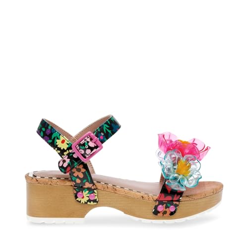 Betsey Johnson Kids Oakly Heeled Sandal, Black Multi, 2 by Betsey Johnson - Image 5