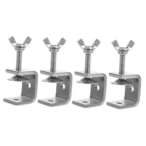 DOITOOL Metal Tiger Clamps for Woodworking 4pcs Stainless Steel Clamps for Crafts and Diy
