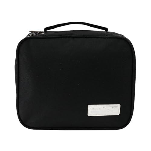 UMAI Vanity/Cosmetic Storage Bag for Women | Lightweight Makeup Organizer Bag for Brushes, Toiletries| Transparent Brush Pouch for Travel | Ideal for Makeup, Brushes and Travel Accessories (Black)