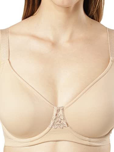 Image of Jockey 1855 Women Under-Wired Non-Padded Soft Touch Microfiber Elastane Stretch Full Coverage Minimizer Bra with Broad Wings