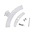 Marel Shop® - Kit completo impugnatura porta per lavatrice compatibile con Electrolux-Zanussi-Rex per modelli: RWH127312W 914522848,EWH147313W 914522863,RWF128212W 914523420,RWS106412W 914529137