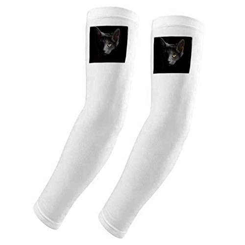 Gants de protection UV motif chat noir pour éviter les coups de soleil en plein air