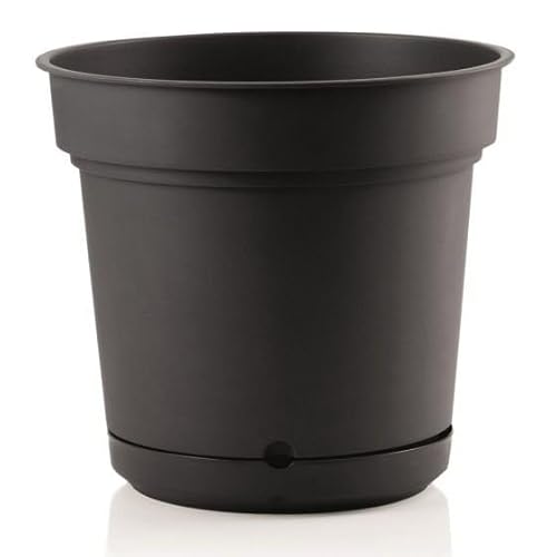 Vaso tondo Hydral Element Antracite 23 cm
