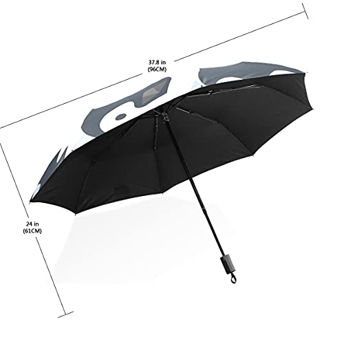 Chawzie Compact Umbrella For Girls Penguin White Black Handsome Animal 3 Fold Art Umbrellas(Outside Printing Travel Kids Boys Rain Travel, Multicolor, One Size, Foldingumbrellas-1496-20200413 #TOP1